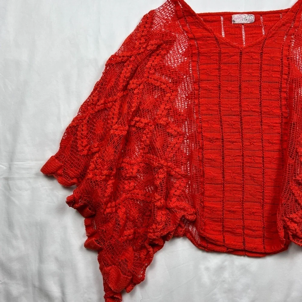 Free People Sunshine Crochet Kaftan